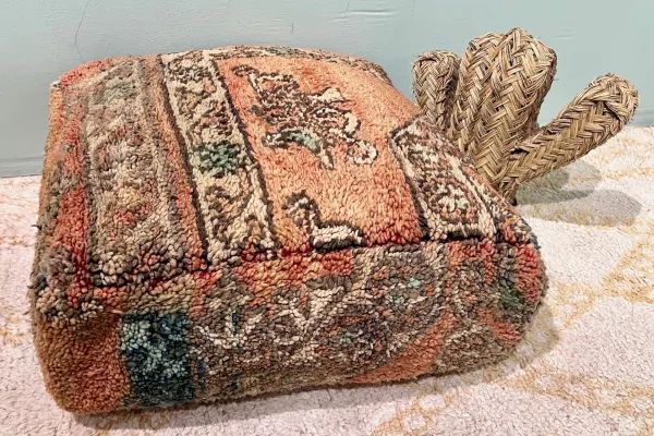 Marokkanischer Pouf Nr. 21126 60cm x 60cm x 25cm inkl. Füllung