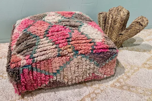 Marokkanischer Pouf Nr. 77114 60cm x 60cm x 25cm inkl. Füllung