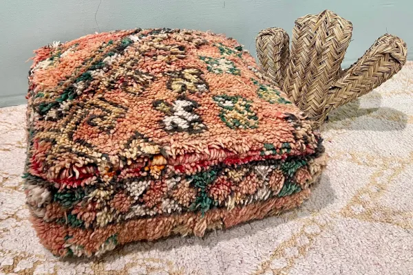 Marokkanischer Pouf Nr. 21100 60cm x 60cm x 25cm inkl. Füllung