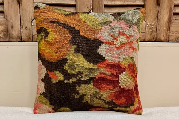 rozenkelim kussen nr.19100 45cm x 45cm incl binnenkussen 