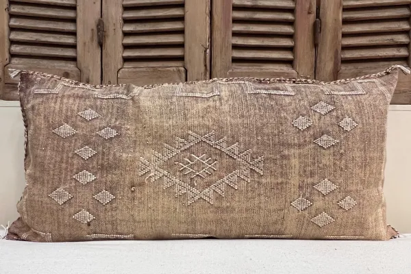 Sabra Kussen uit Marokko bruin 100cm x 50cm incl vulling nr.19914