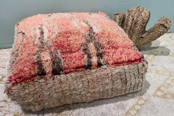 Marokkaanse Poef nr.77838 60cm x 60cm x 25cm incl. vulling