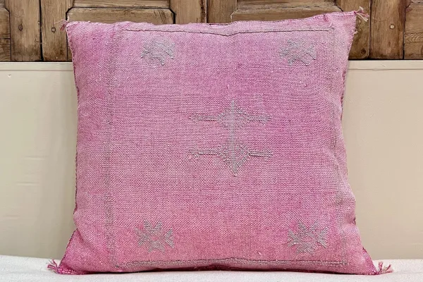 Sabra Kussen uit Marokko roze 45cm x 45cm incl vulling nr.55366