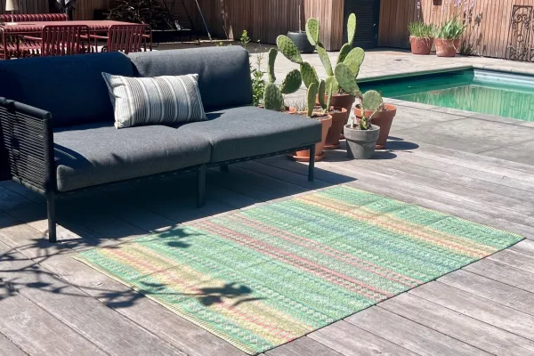 Outdoor-Teppich Ashanti by Pip Grün (Lieferbar im Juli)