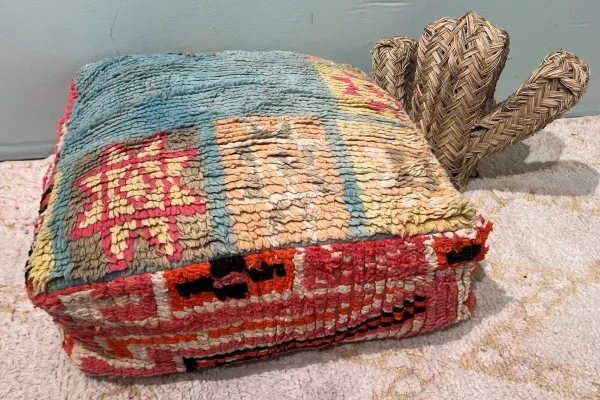 Marokkaanse Poef nr.86213 60cm x 60cm x 25cm incl. vulling