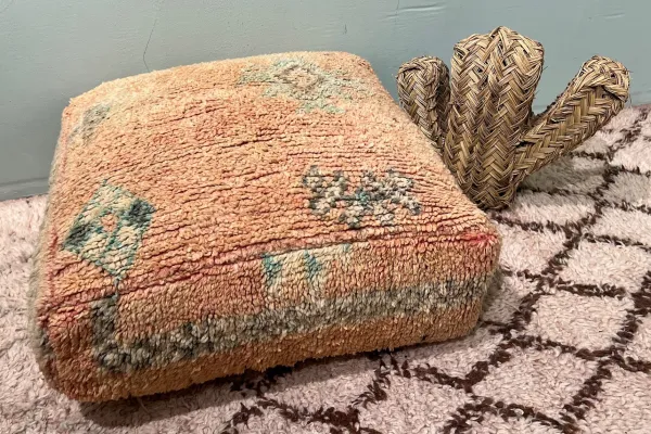 Marokkaanse Poef nr.55169 60cm x 60cm x 25cm