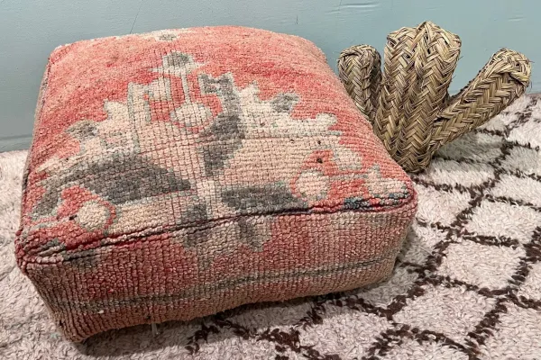 Marokkaanse Poef nr.55171 60cm x 60cm x 25cm