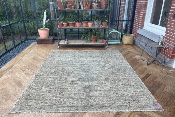 Handgemaakt vloerkleed uit Afghanistan 14469 251cm x 205cm