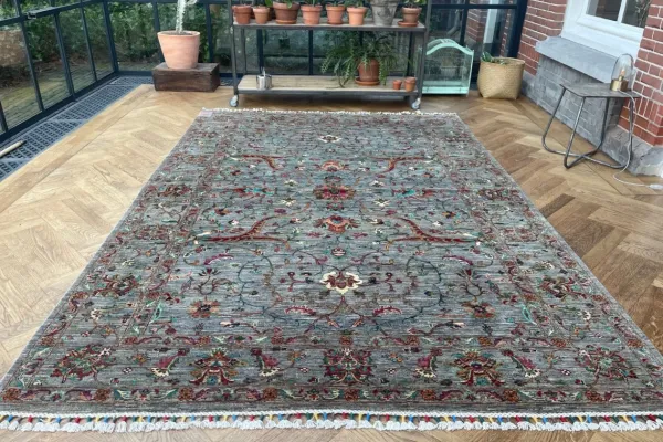 Handgemaakt vloerkleed uit Afghanistan 52272 293cm x 201cm