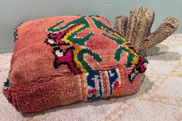 Marokkanischer Pouf Nr. 47009 60cm x 60cm x 25cm inkl. Füllung