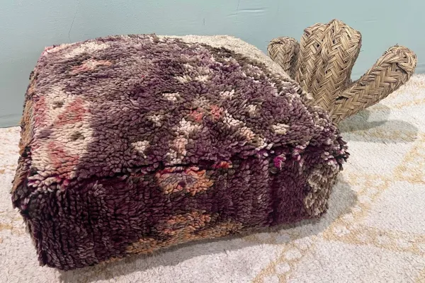 Marokkanischer Pouf Nr. 47010 60cm x 60cm x 25cm inkl. Füllung