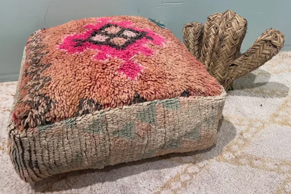 Marokkanischer Pouf Nr. 47013 60cm x 60cm x 25cm inkl. Füllung