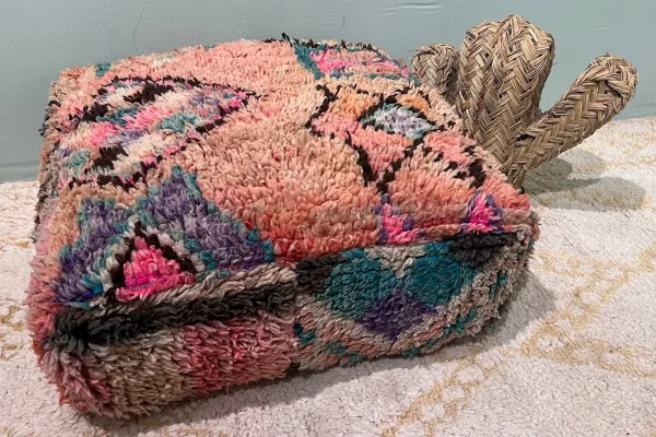 Marokkanischer Pouf Nr. 47015 60cm x 60cm x 25cm inkl. Füllung