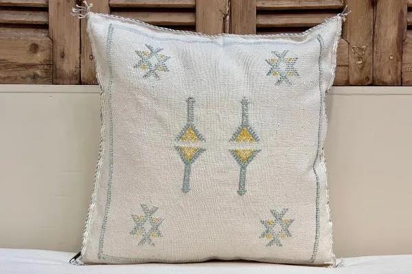 Sabra Kussen uit Marokko wit 45cm x 45cm incl vulling nr.94026