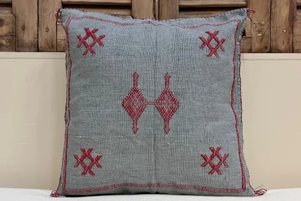 Sabra Kussen uit Marokko blauw / grijs 45cm x 45cm incl vulling nr.94038