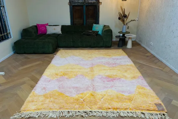 Beni ouarain roze, oranje, geel 27640 300cm x 220cm 