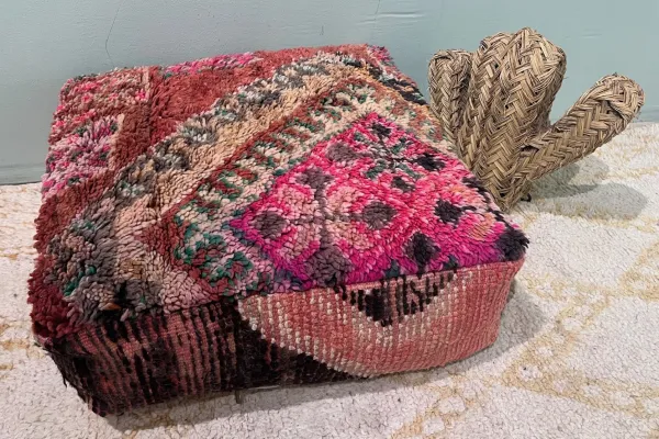 Marokkanischer Pouf Nr. 47039 60cm x 60cm x 25cm inkl. Füllung