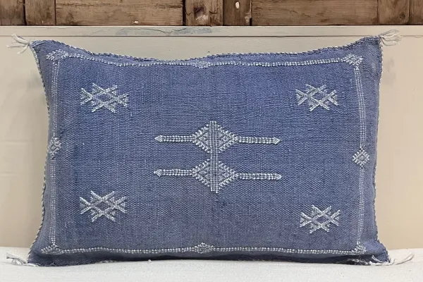 Sabra Kussen uit Marokko blauw 60cm x 40cm incl vulling nr.61159