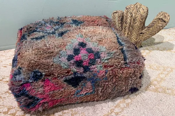 Marokkanischer Pouf Nr. 47039 60cm x 60cm x 25cm inkl. Füllung