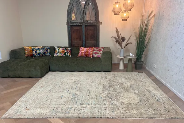 Handgeknoopt vloerkleed 16961 298cm x 249cm