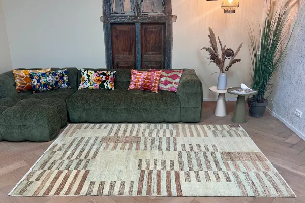 Handgeknoopt vloerkleed 33583 250cm x 168cm