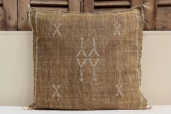 Sabra Kussen uit Marokko bruin 45cm x 45cm incl vulling nr.94047