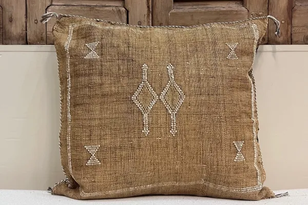 Sabra Kussen uit Marokko bruin 45cm x 45cm incl vulling nr.94049