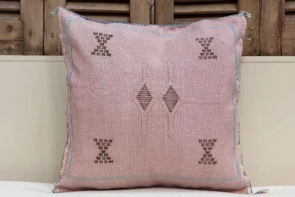 Sabra Kussen uit Marokko roze 45cm x 45cm incl vulling nr.94087