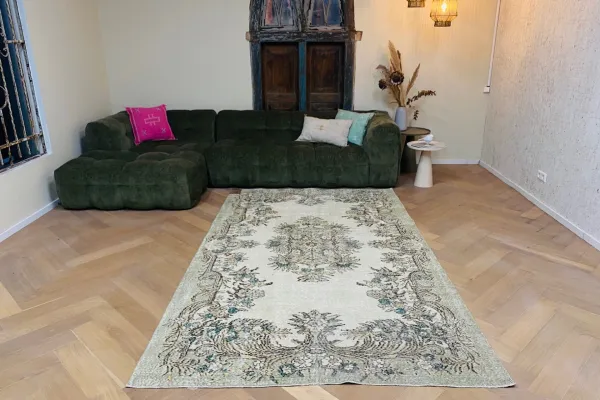 Vintage vloerkleed 59646 286cm x 170cm