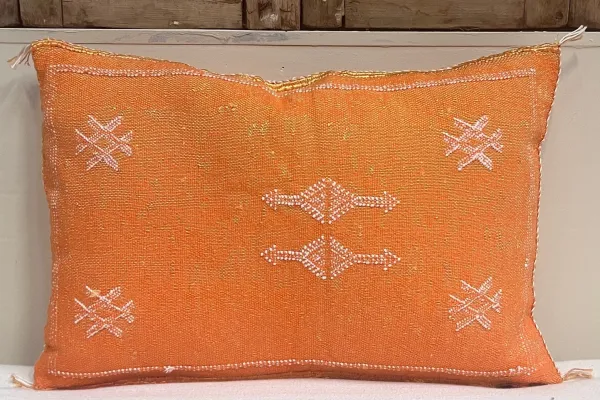 Sabra Kussen uit Marokko oranje 60cm x 40cm incl vulling nr.93251