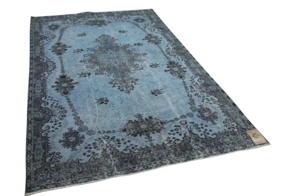 vintage vloerkleed blauw 10666 283cm x 175cm