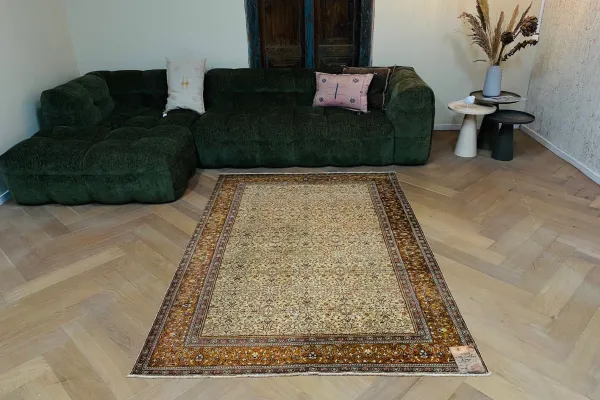 Vintage vloerkleed 14838 211cm x 146cm