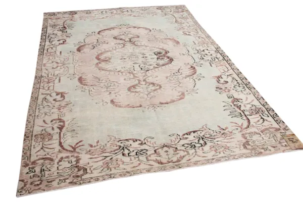 vintage vloerkleed groen 20477 290cm x 190cm