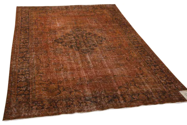 Vintage vloerkleed bruin 23647 282cm x 183cm