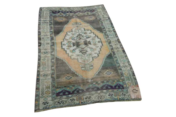 Vintage vloerkleed oranje, paars 56191 162cm x 100cm