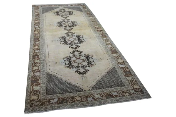 Vintage vloerkleed loper 56249 368cm x 147cm