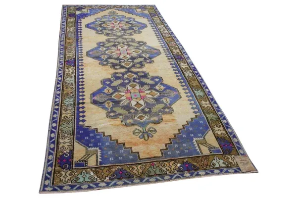 Vintage vloerkleed 56310 343cm x 145cm