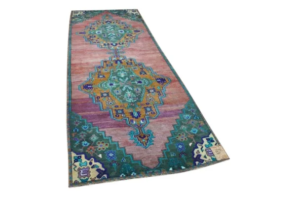 Vintage vloerkleed 56400 358cm x 123cm