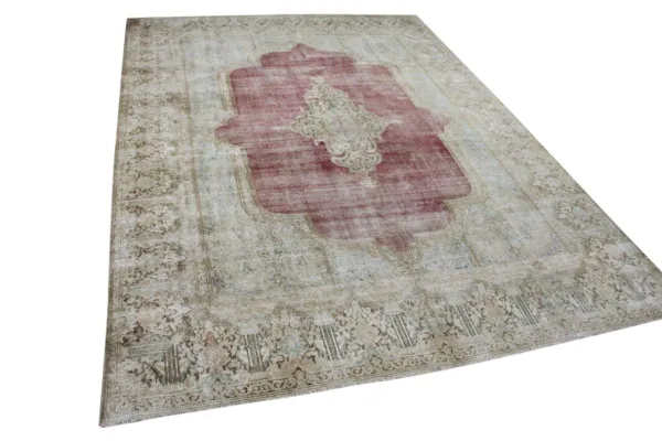 Vintage vloerkleed rood, nr.59403 390cm x 288cm 