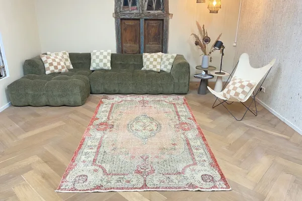 Vintage vloerkleed 59636 260cm x 160cm