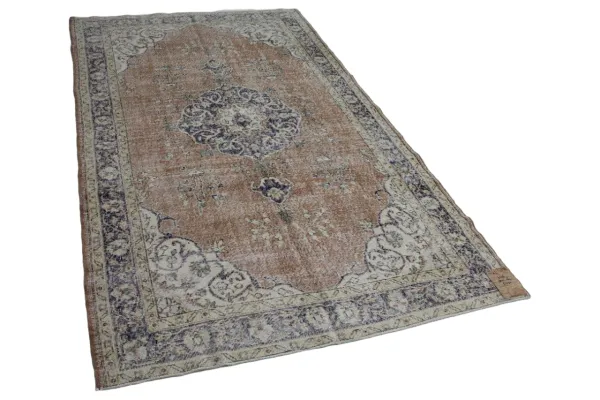 oranje vintage vloerkleed nr.6396 283cm x 164cm  