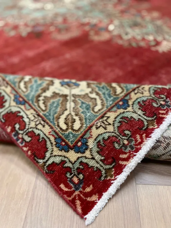 Vintage kirman vloerkleed 64395 392cm x 288cm
