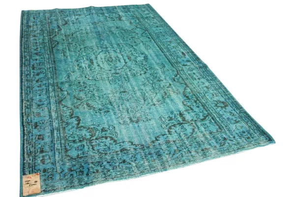 vintage vloerkleed aqua 6459 280cm x 188cm