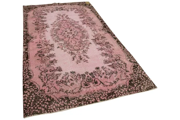 Vintage vloerkleed roze 7085 295cm x 160cm