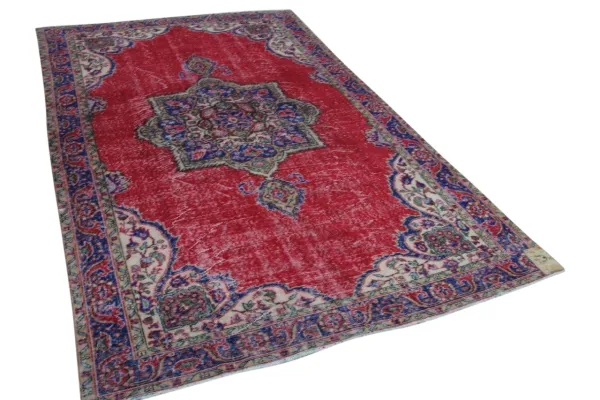 Sale Vintage vloerkleed rood 313cm x 192cm, nr 8490