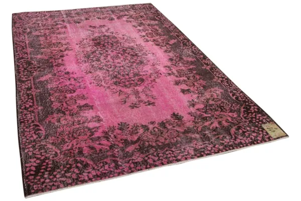 vintage vloerkleed roze 270cm x 177cm