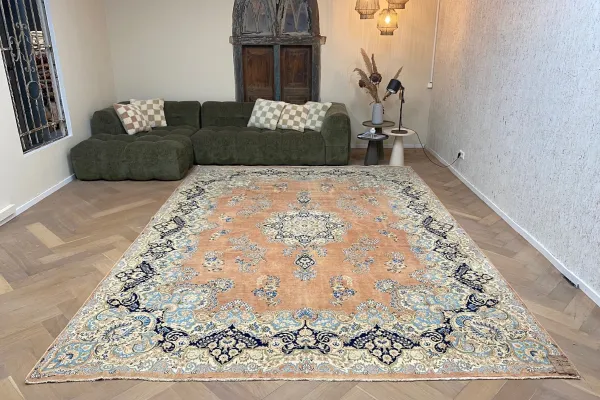 Vintage vloerkleed 31981 379cm x 273cm