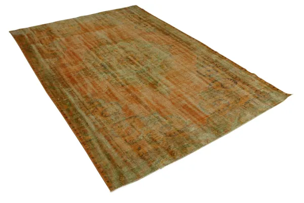 vintage vloerkleed oranje 280cm x 190cm