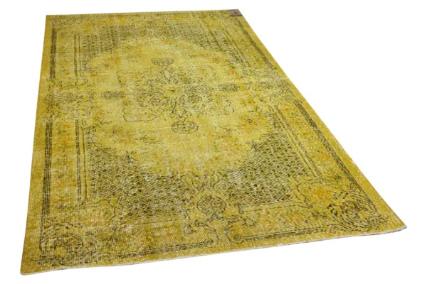 Vintage vloerkleed geel 10587 278cm x 157cm