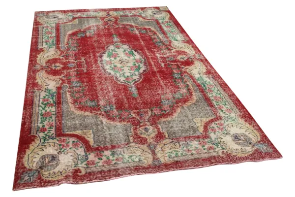 Vintage vloerkleed rood 13216 289cm x 168cm